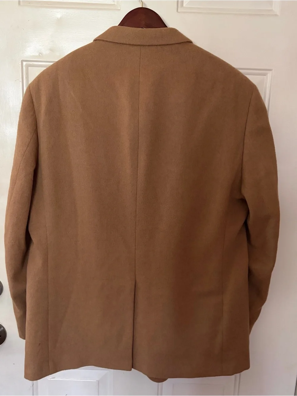 VTG Holbrook World Traveler 100% Camel Hair Blazer Sport Coat Jacket 46R Tan